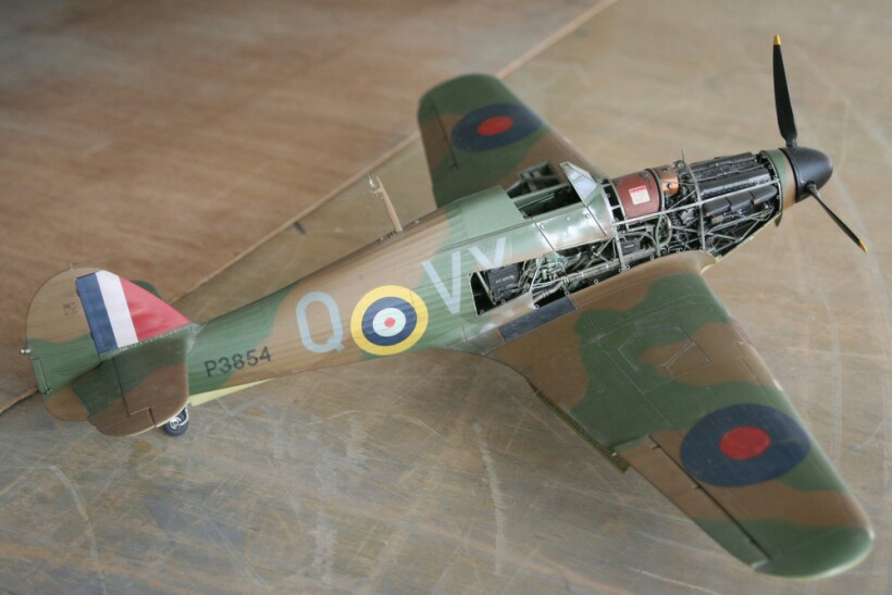 David Glen scratch build 1:24 scale Hawker Hurricane Mk1 gallery header image